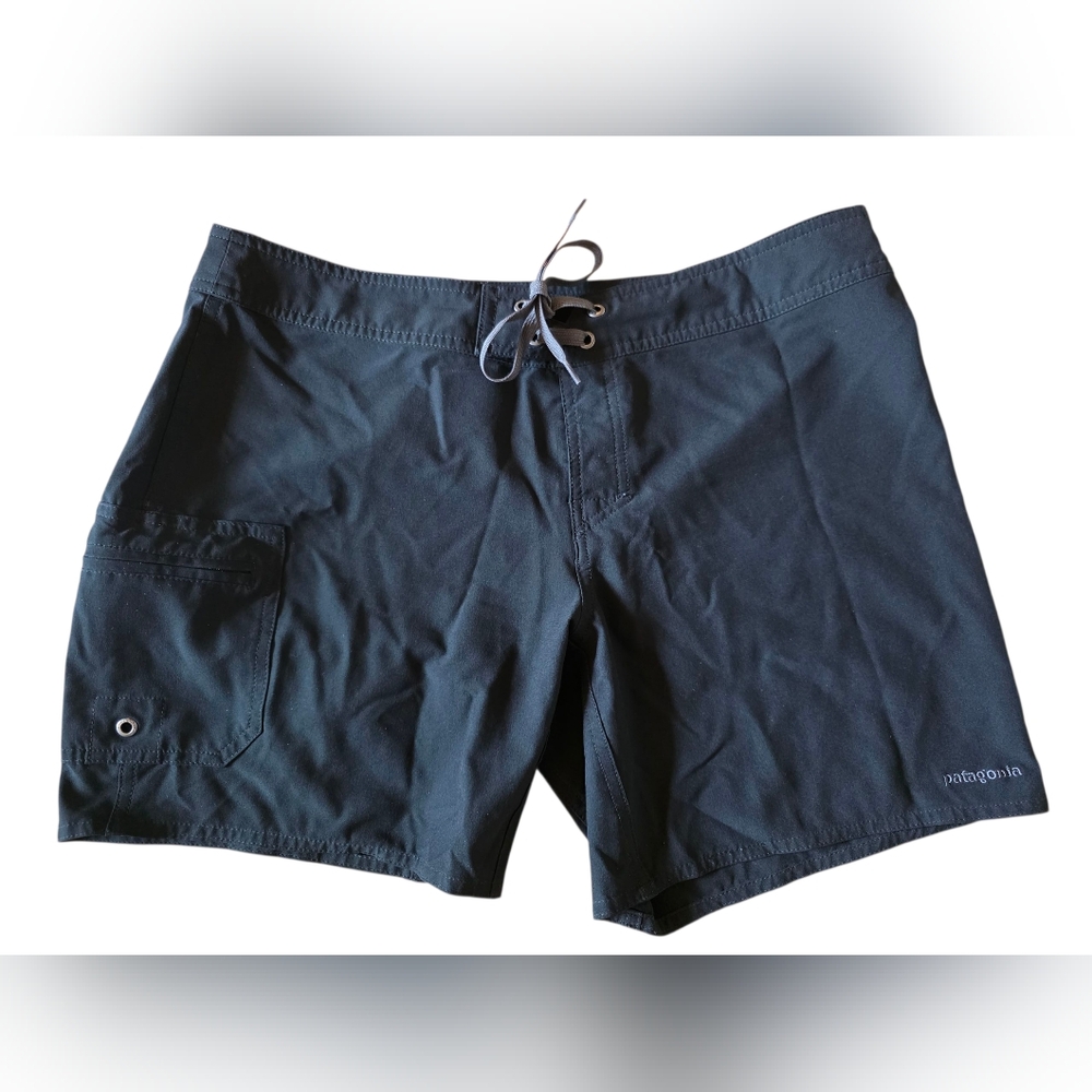 Patagonia Lace Up Board Shorts Black Size 10 EUC